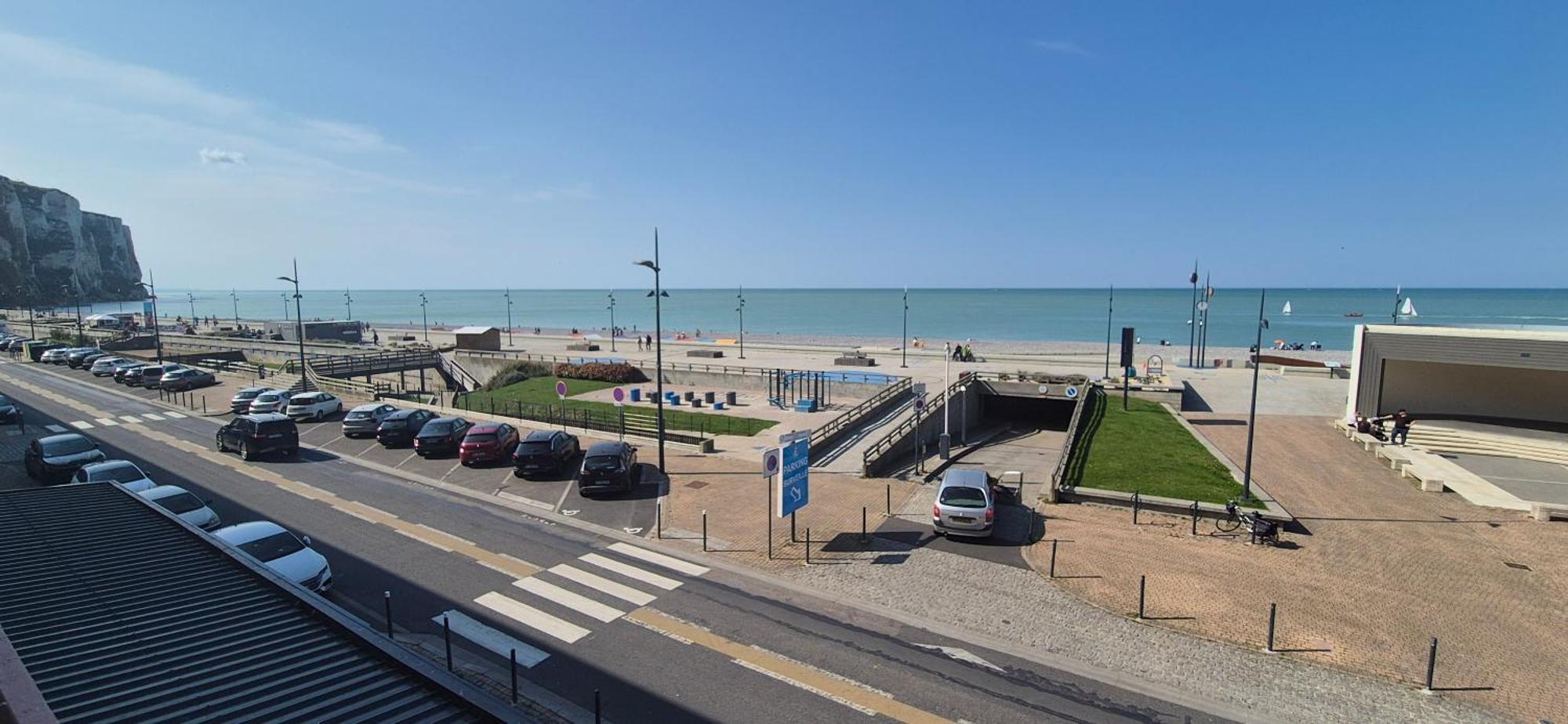 Le Tréport Residence Du Bord De Mer 9 Appartements Avec Une Vraie Vue Mer מראה חיצוני תמונה