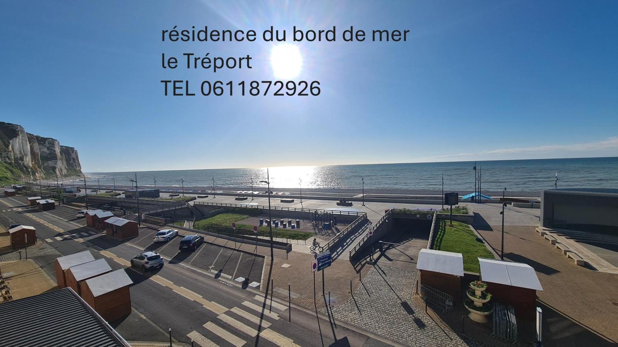 Le Tréport Residence Du Bord De Mer 9 Appartements Avec Une Vraie Vue Mer מראה חיצוני תמונה