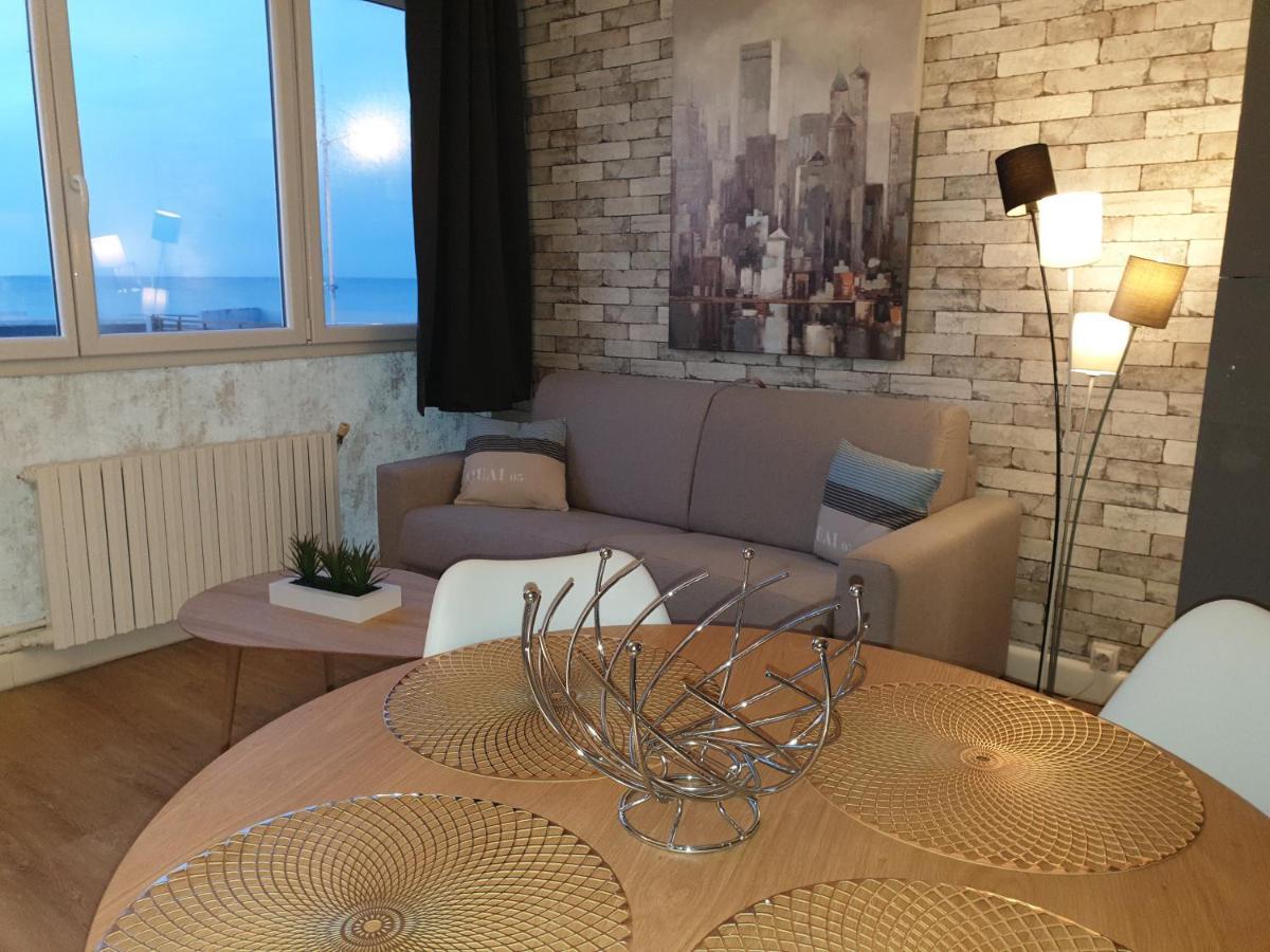 Le Tréport Residence Du Bord De Mer 9 Appartements Avec Une Vraie Vue Mer מראה חיצוני תמונה